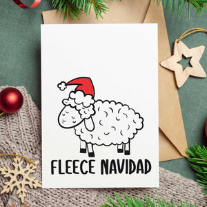 Fleece Navidad Funny Christmas Card