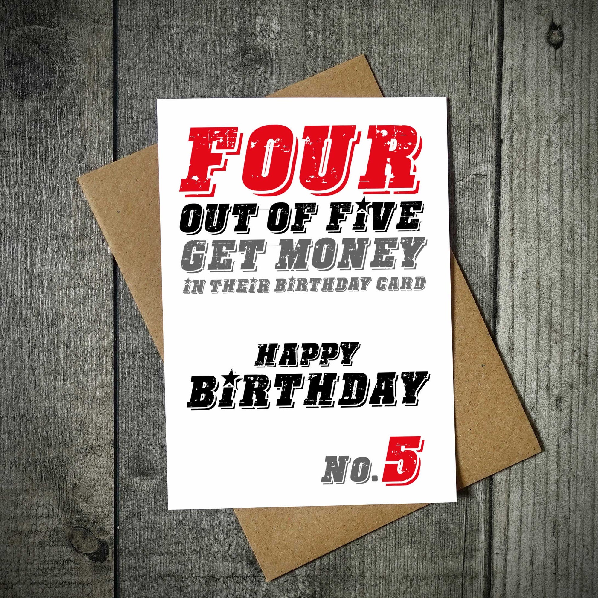 Four Out Of Five People Get Money In Their Birthday Card