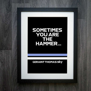 Race Edition Print - Geraint Thomas Quote Cycling Artwork
