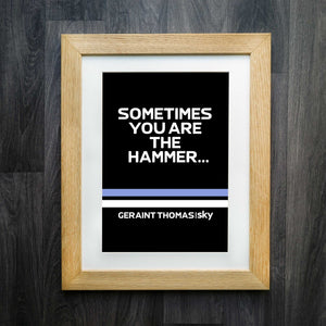 Race Edition Print - Geraint Thomas Quote Cycling Artwork
