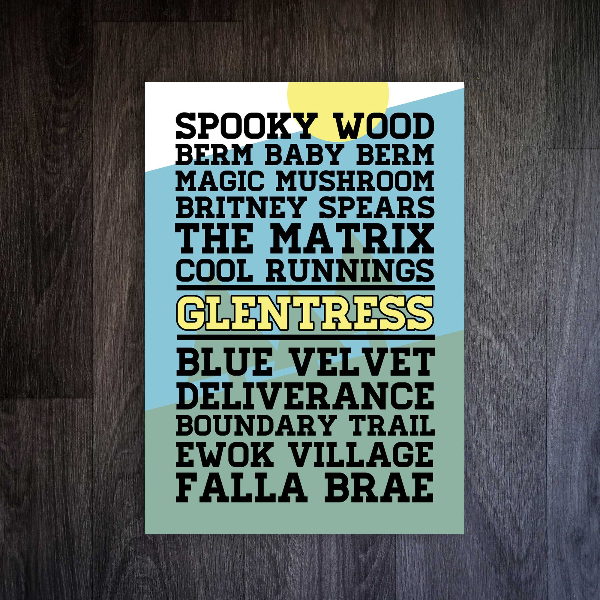 Mountain Bike Trail Print - Glentress Edition