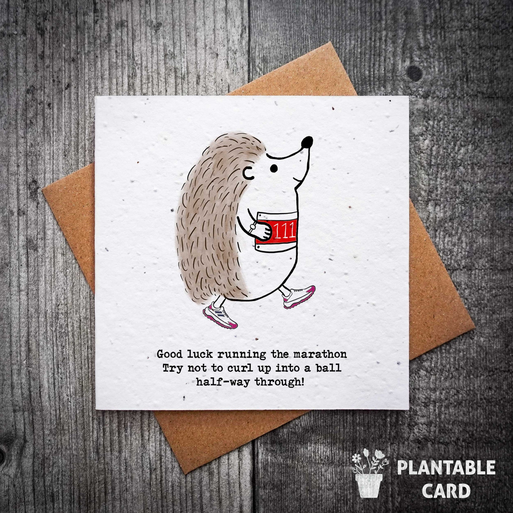 You re On A Roll Funny Marathon Running Good Luck Plantable Card you-re-on-a-roll-funny-marathon-running-good-luck-plantable-card