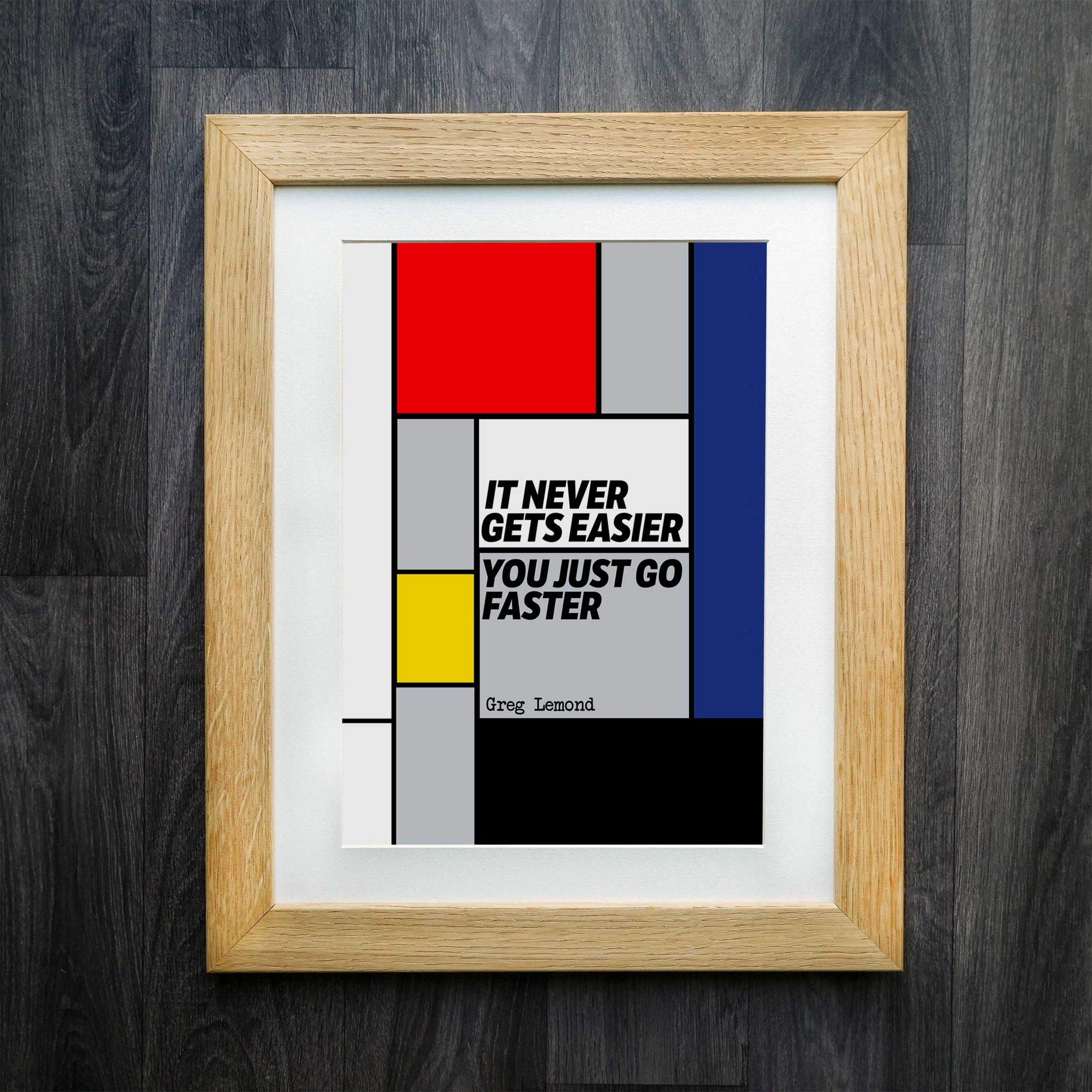 Greg Lemond Faster: A Classic Race Series Cycling Print