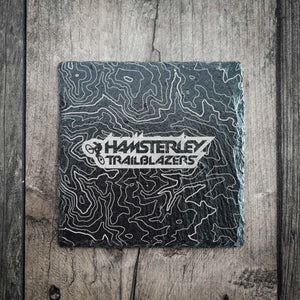 Hamsterley Trailblazers Slate Contour Coaster | Laser Engraved