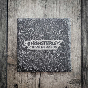 Hamsterley Trailblazers Slate Contour Coaster | Laser Engraved