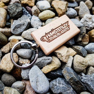 Hamsterley Trailblazers Wooden Keyring