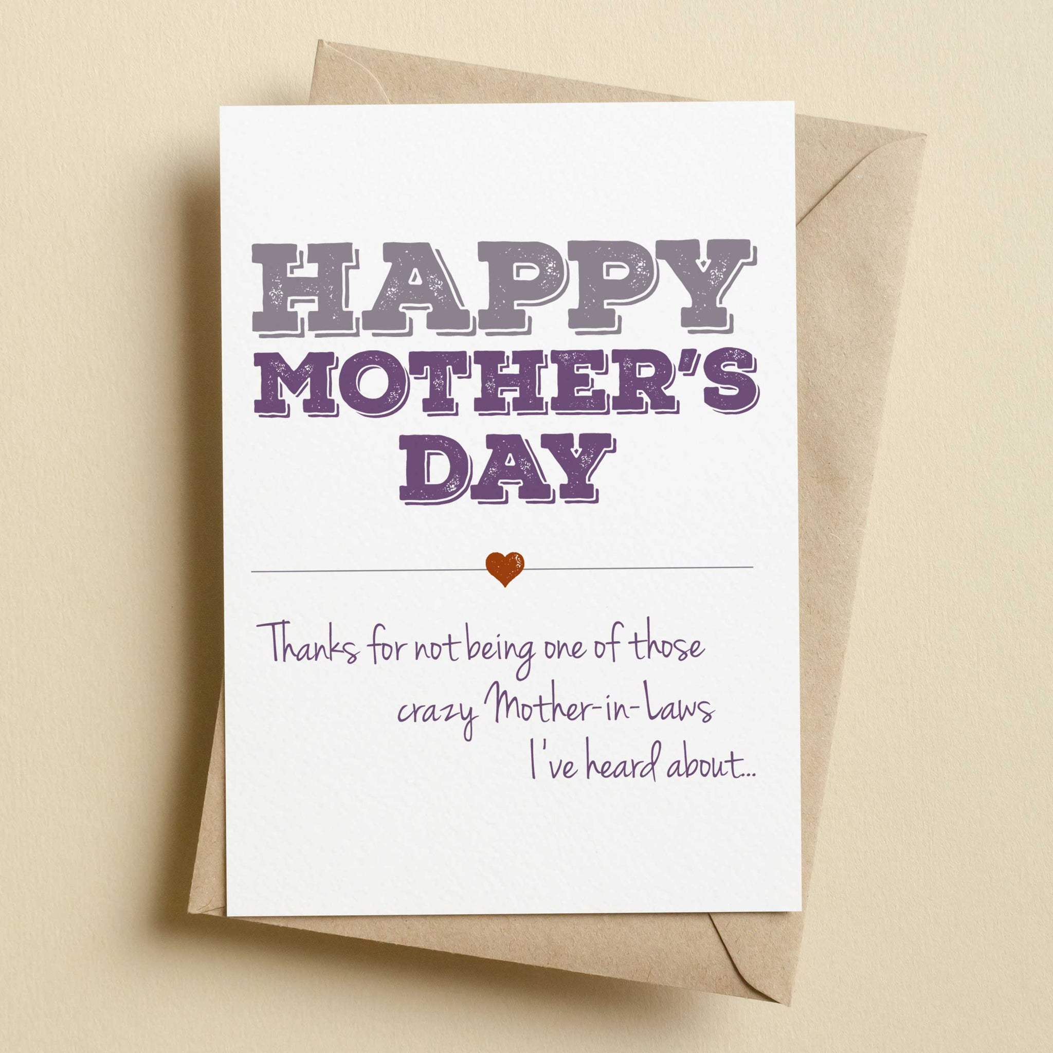 Funny mother in law mothers best sale day cards