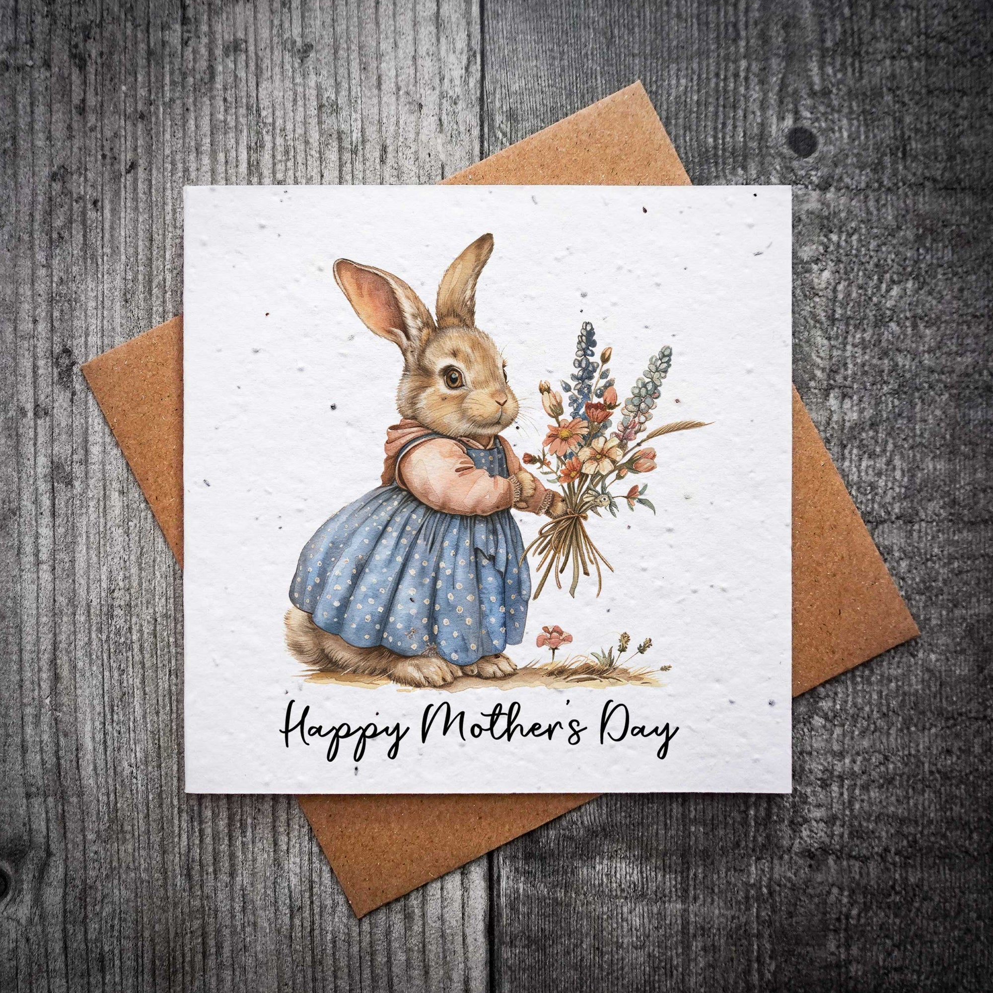 Some Bunny’s Bringing Flowers Mother's Day Card | Plantable Mother's Day Card