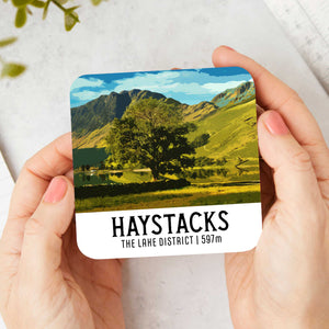 Charming Lake District: Haystacks Fell Travel Poster Coaster