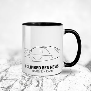 I Climbed Ben Nevis Personalised Mountain Summit Mug