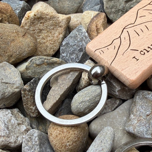I Climbed Snowdon Laser Engraved Wooden Key Ring | Personalised