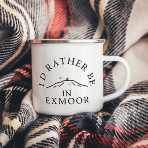 I'd Rather Be In Exmoor Enamel Camper Mug