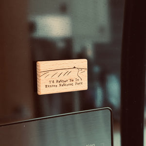 I'd Rather Be In Exmoor National Park Wooden Fridge Magnet