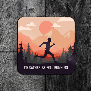 I'd Rather Be Trail Running Coaster | Male and Female Designs | Fell Running Coaster