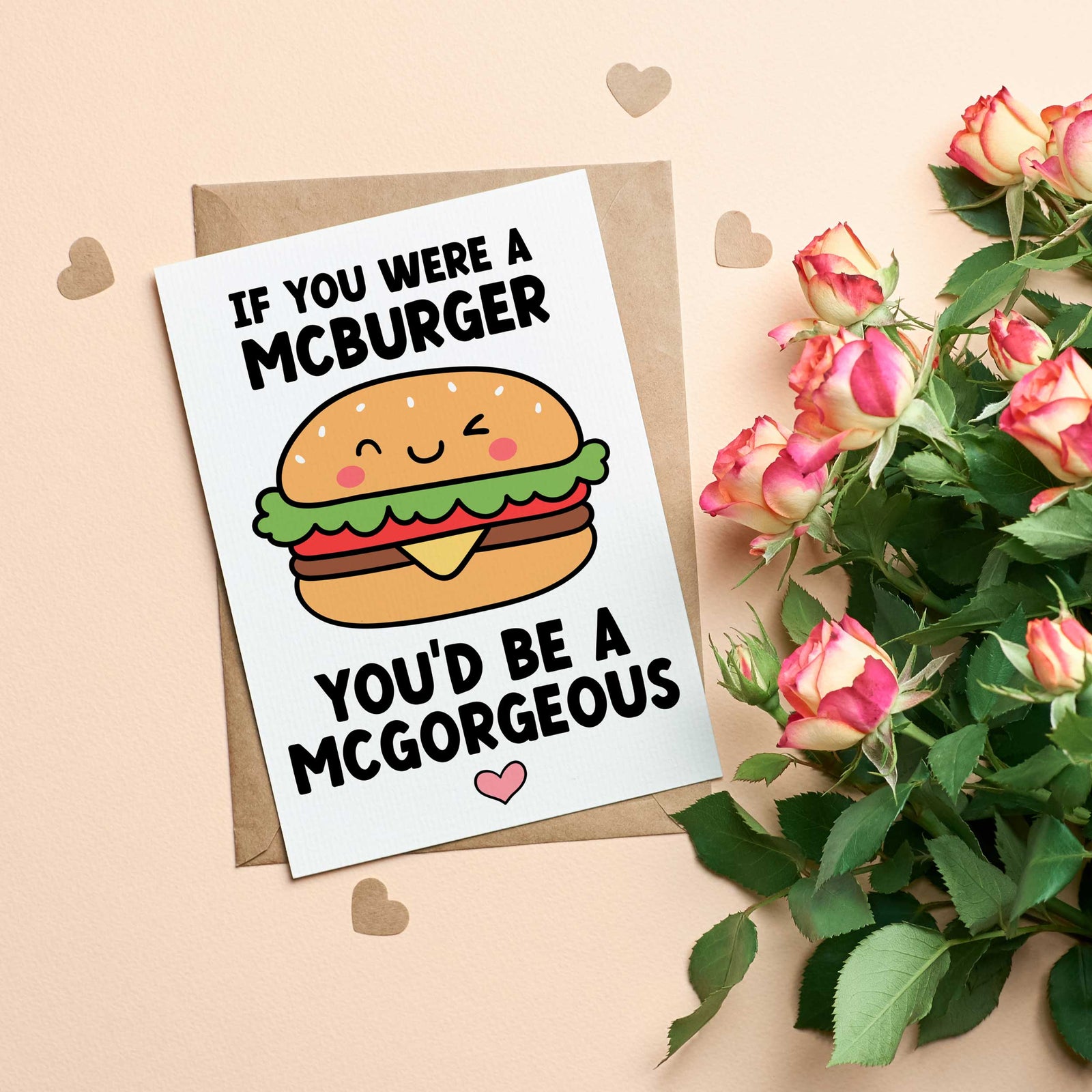 If You Were A McBurger Funny Valentines Card