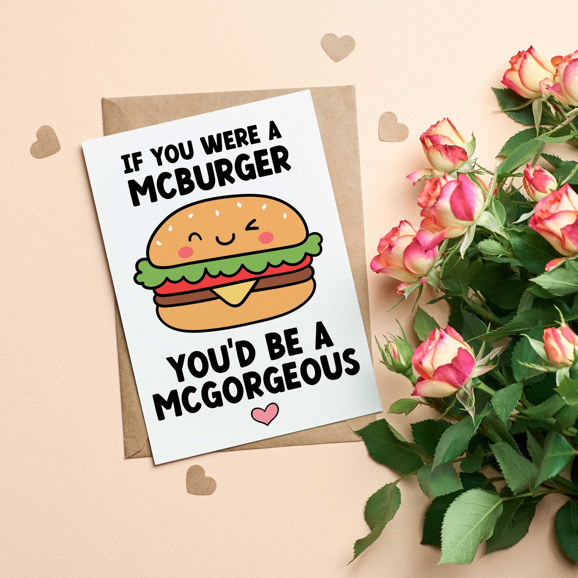 If You Were A McBurger Funny Valentines Card