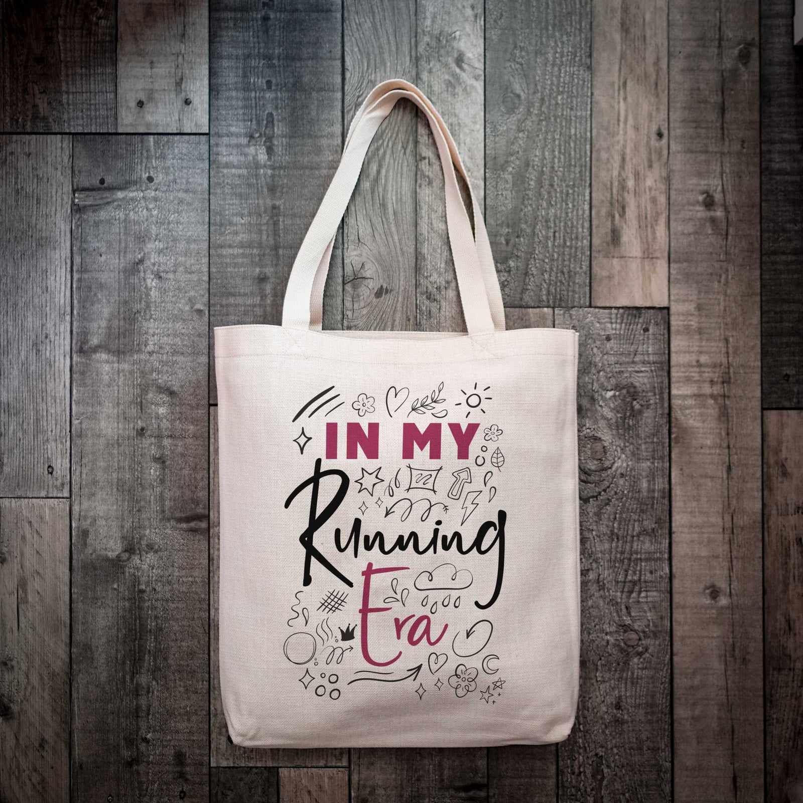 In My Running Era Running Tote Bag | Runners Shopping Bag