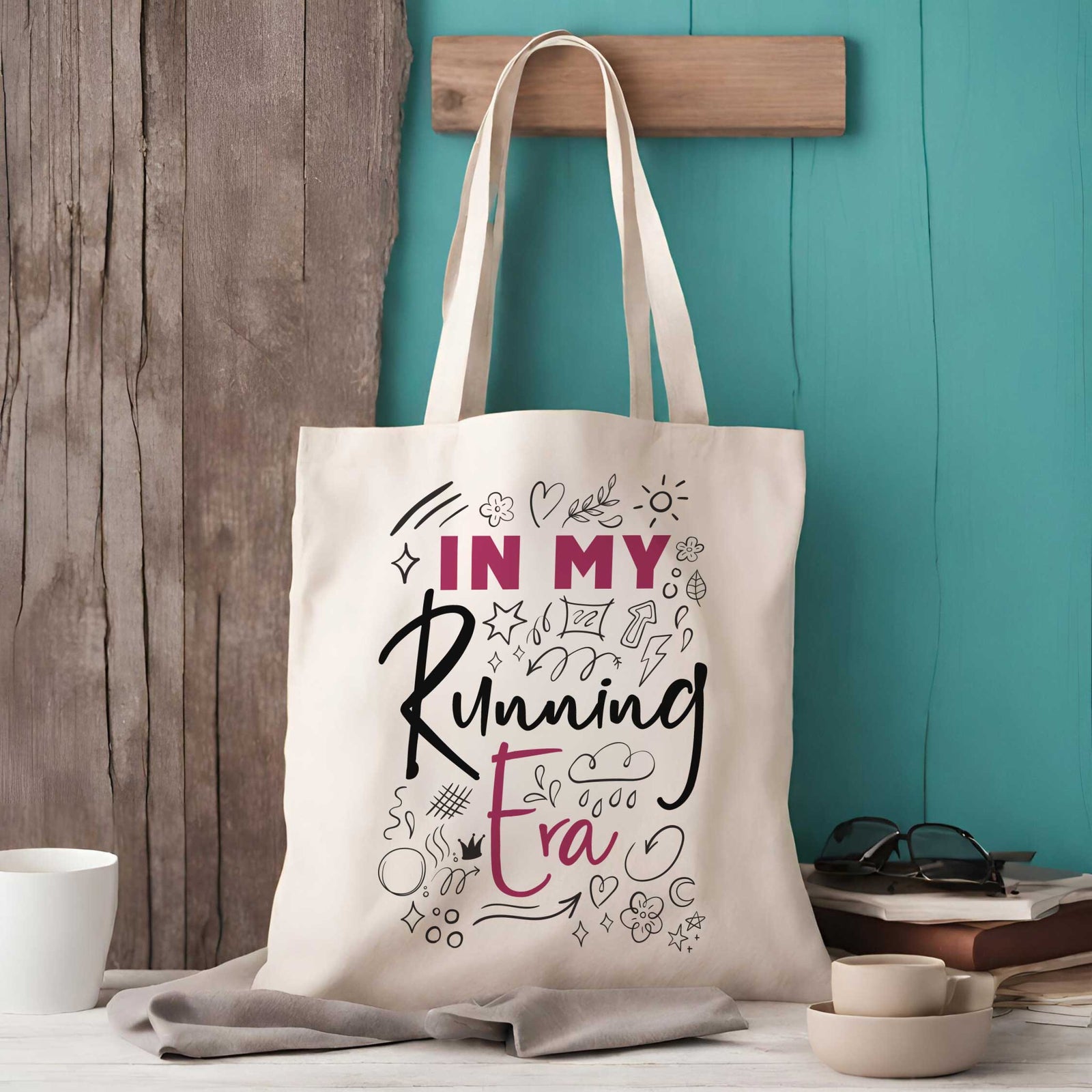 In My Running Era Running Tote Bag | Runners Shopping Bag