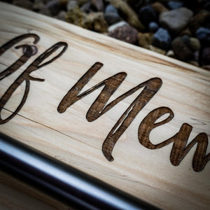 Mile Of Memories Laser Engraved Wooden Medal Rack - Rail Design