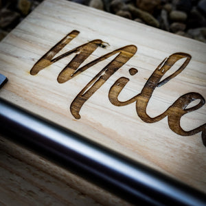 Mile Of Memories Laser Engraved Wooden Medal Rack - Rail Design