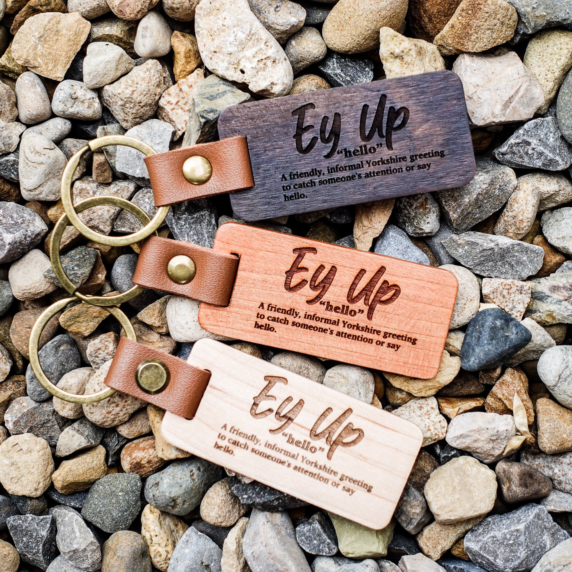 Yorkshire Quotes Wooden Keyring – Funny Sayings with Definitions
