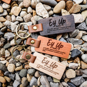 Yorkshire Quotes Wooden Keyring – Funny Sayings with Definitions