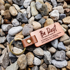 Yorkshire Quotes Wooden Keyring – Funny Sayings with Definitions