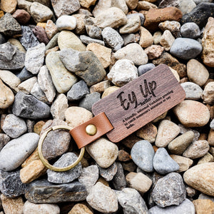 Yorkshire Quotes Wooden Keyring – Funny Sayings with Definitions