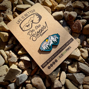 Life Is Better On The Slopes Ski/Snowboard Pin Badge&nbsp;