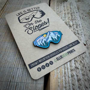 Life Is Better On The Slopes Ski/Snowboard Pin Badge&nbsp;