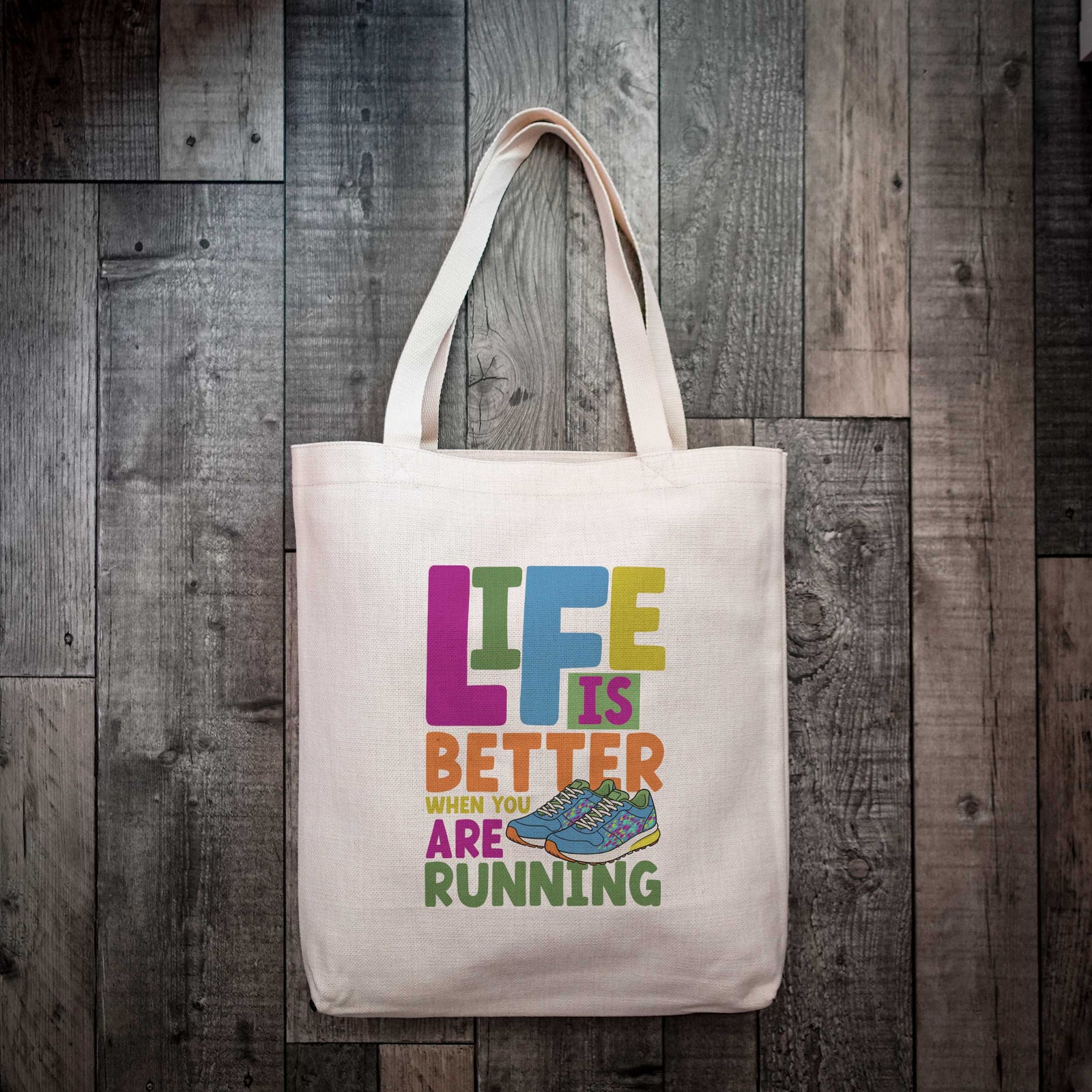 Life is Better When You Are Running Tote Bag