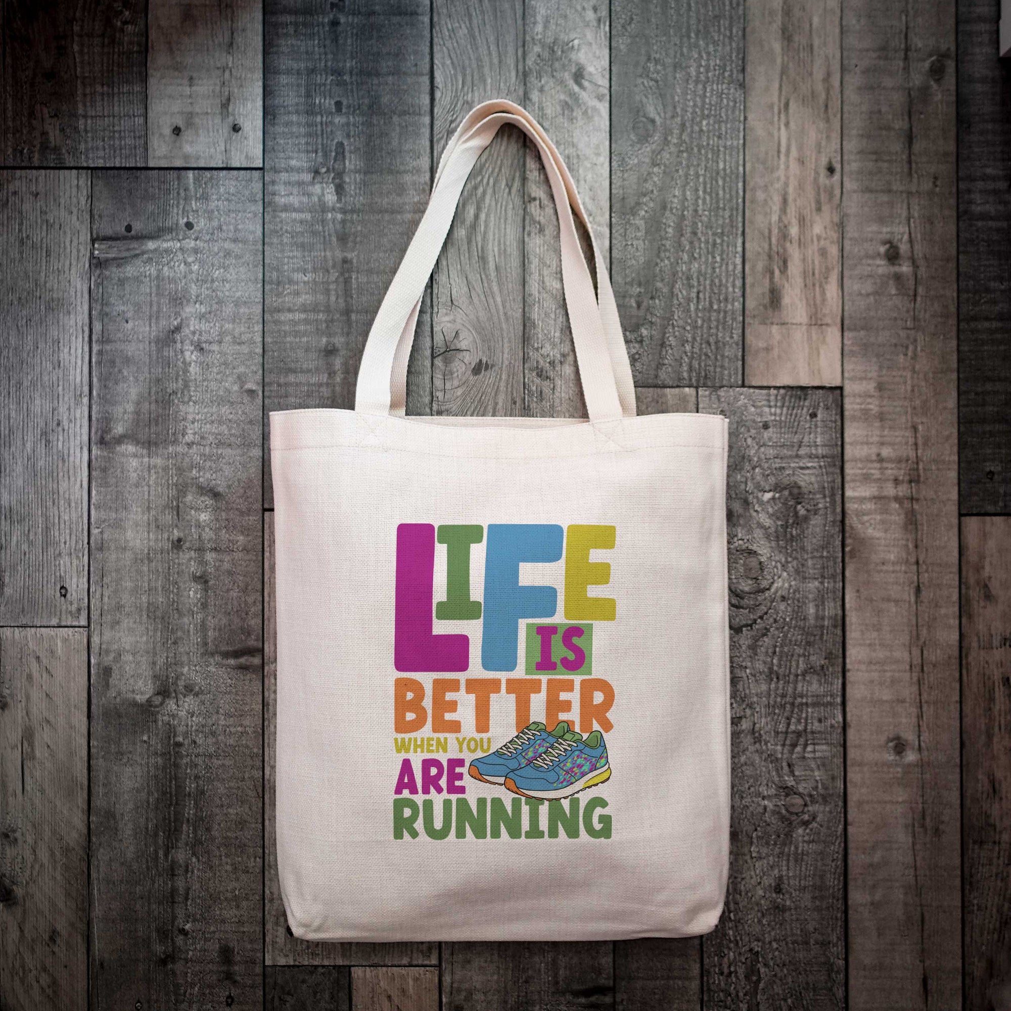 Life is Better When You Are Running Tote Bag