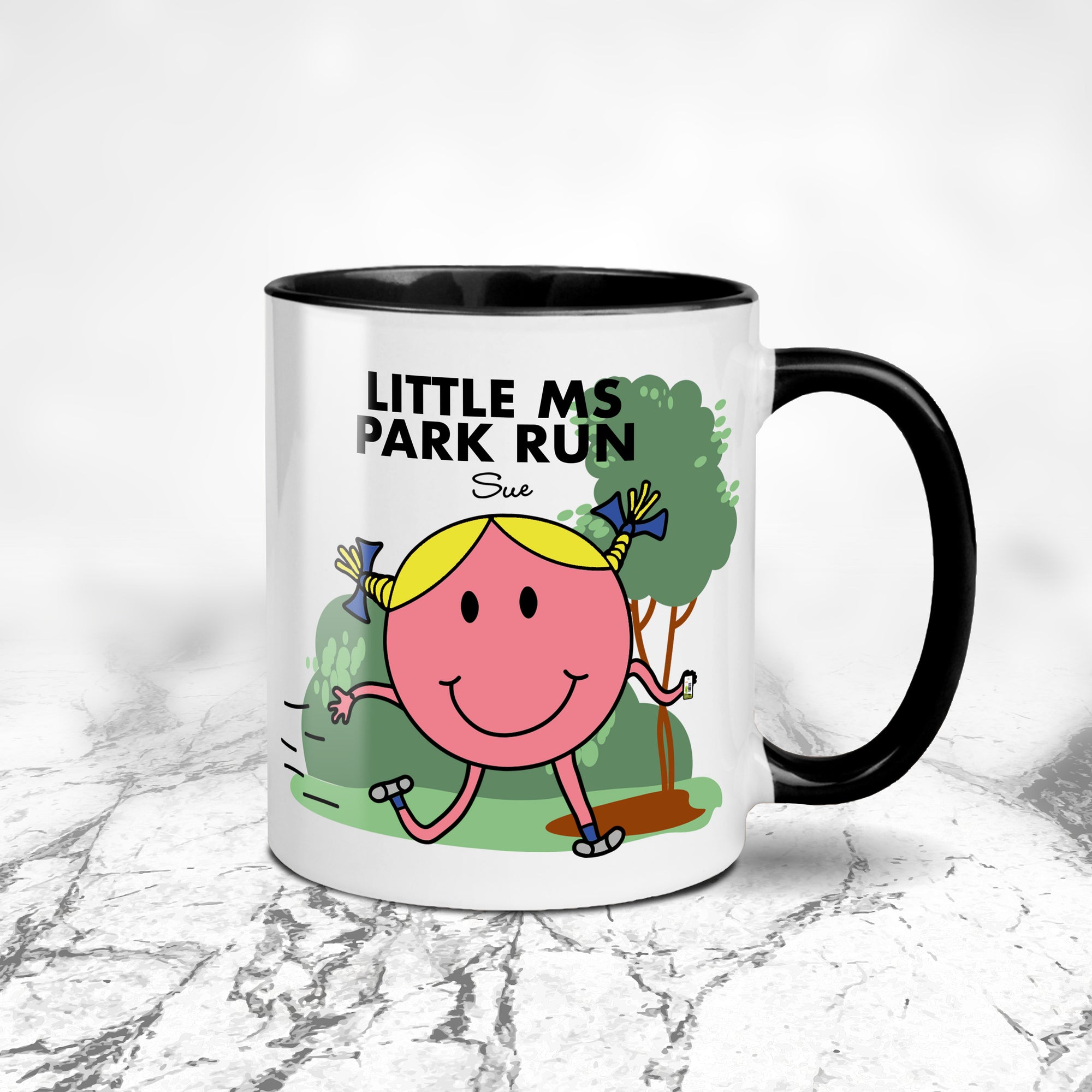 Little Ms Park Run Personalised Running Mug