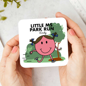Little Ms Park Run Personalised Running Coaster