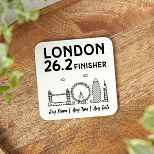 London 26.2 Finisher Personalised Skyline Coaster