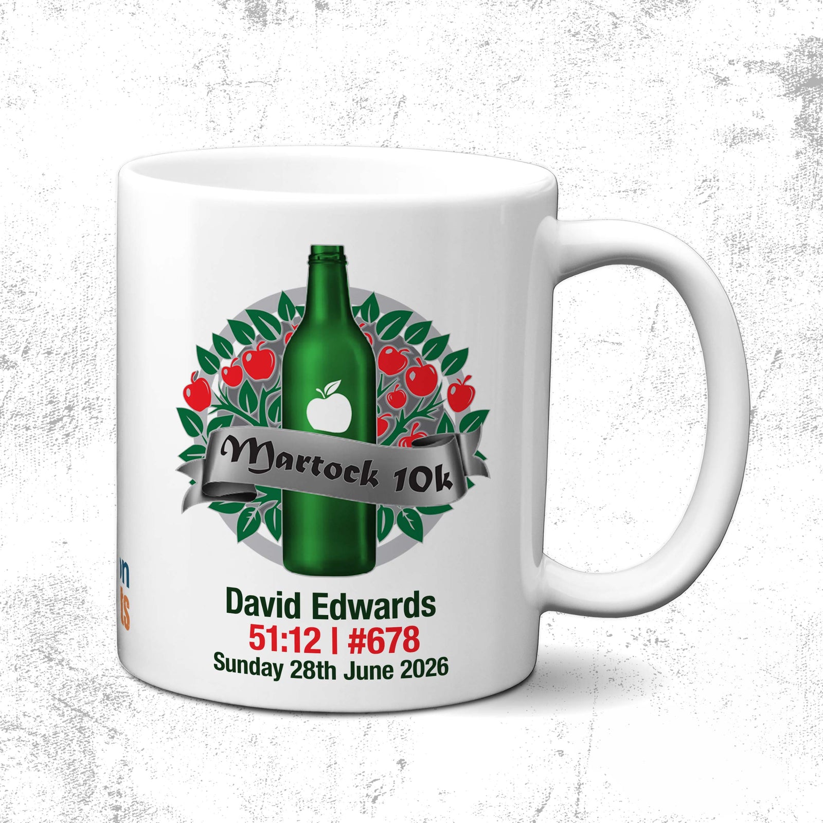Official Martock 10K Personalised Route Mug