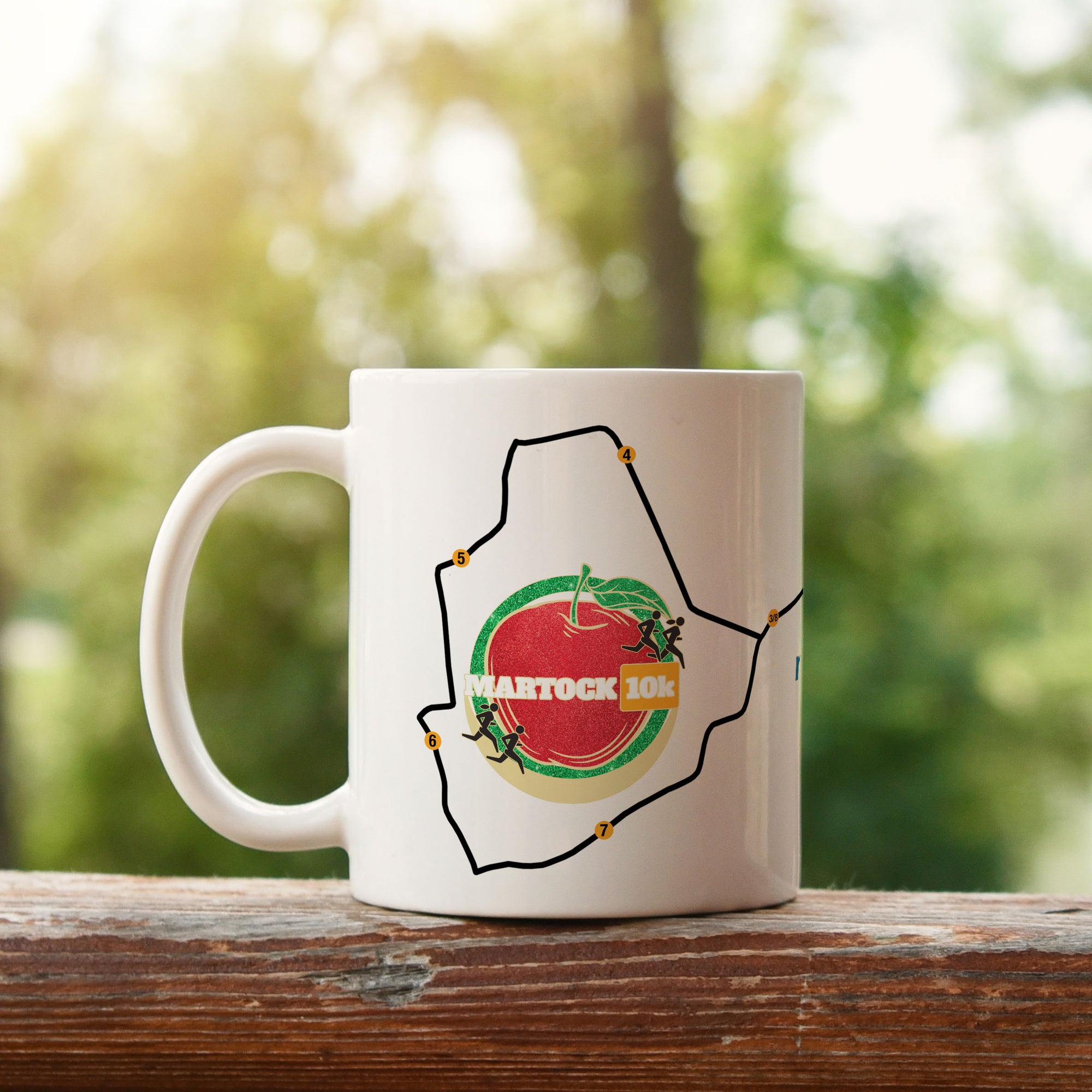 Official Martock 10K 2025 Personalised Route Mug