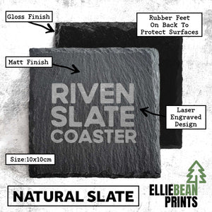 Official Yeovil Half Marathon Personalised Slate Coaster