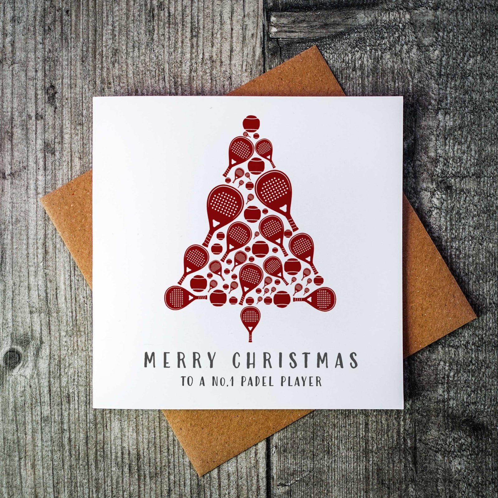 Merry Christmas To A Number One Padel Player Christmas Card