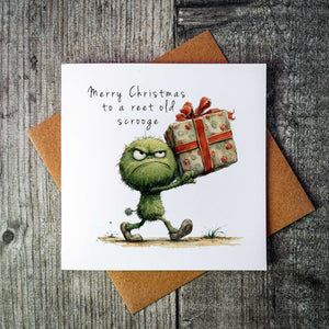 Merry Christmas To A Reet Old Scrooge Yorkshire Christmas Card