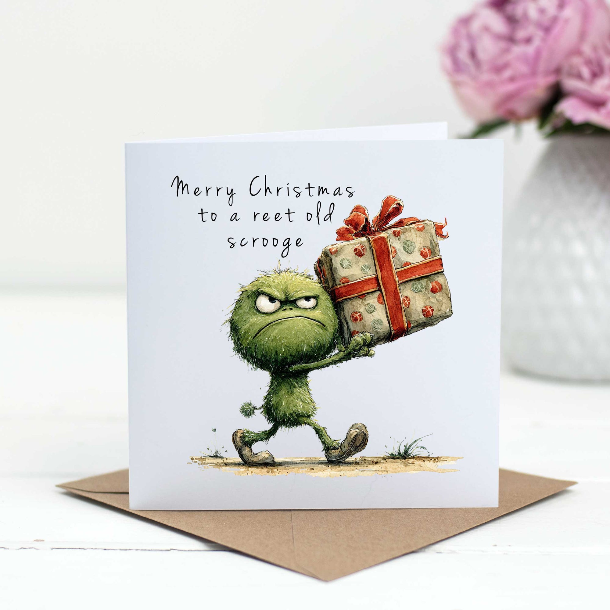 Merry Christmas To A Reet Old Scrooge Yorkshire Christmas Card
