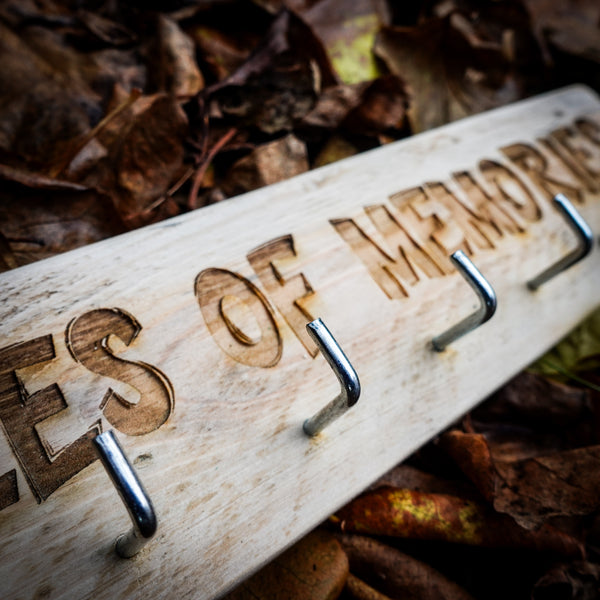 Mile Of Memories Laser Engraved Wooden Medal Rack - Urban Medal Rack ...