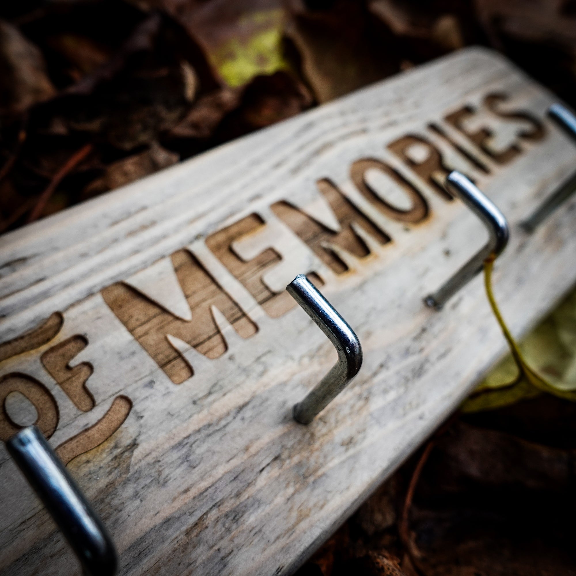 Mile Of Memories Laser Engraved Wooden Medal Rack - Vintage Style Medal Rack