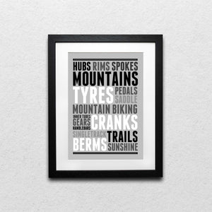 Essence of Mountain Biking : Mountain Biking Print