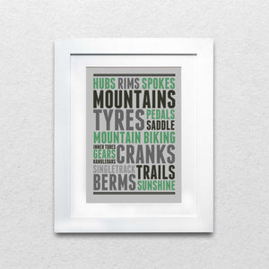 Essence of Mountain Biking : Mountain Biking Print