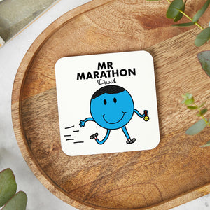 Mr Marathon/Half Marathon/Ultra/10k Personalised Running Coaster