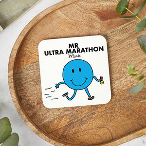 Mr Marathon/Half Marathon/Ultra/10k Personalised Running Coaster