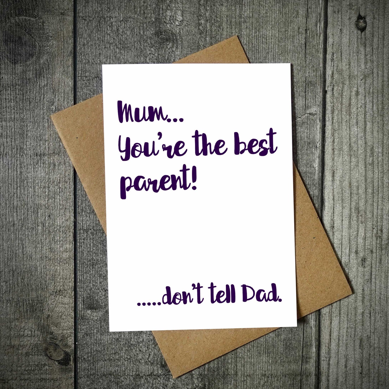 Mum... You're The Best Parent Mother's Day Card