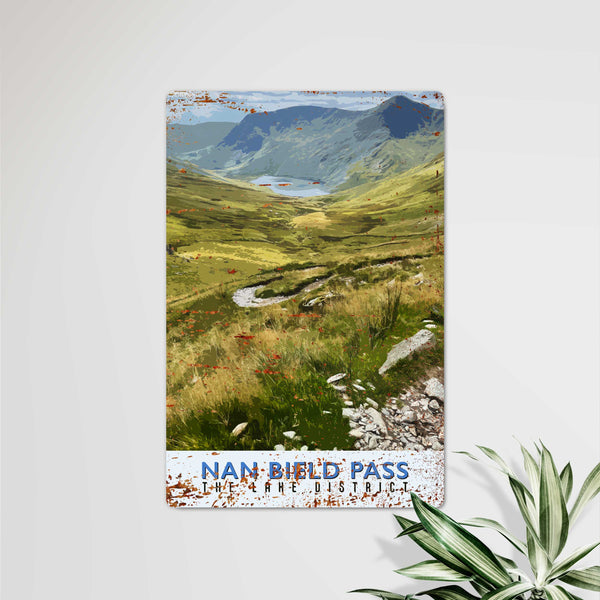 Nan Bield The Lake District Vintage Style Metal Sign Personalised EllieBeanPrints