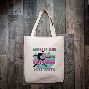 Number One Ballet Dance Teacher Tote Bag
